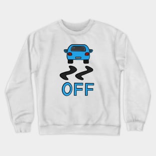 Pixelated Driving Car Crewneck Sweatshirt